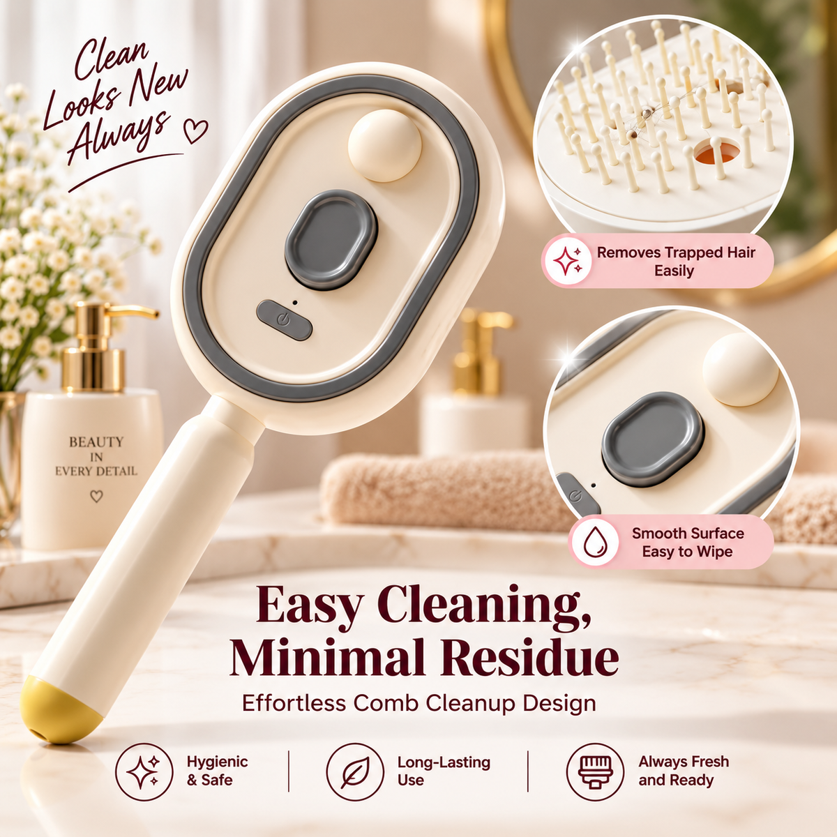 HomeAura 3-in-1 Scalp Spa Comb