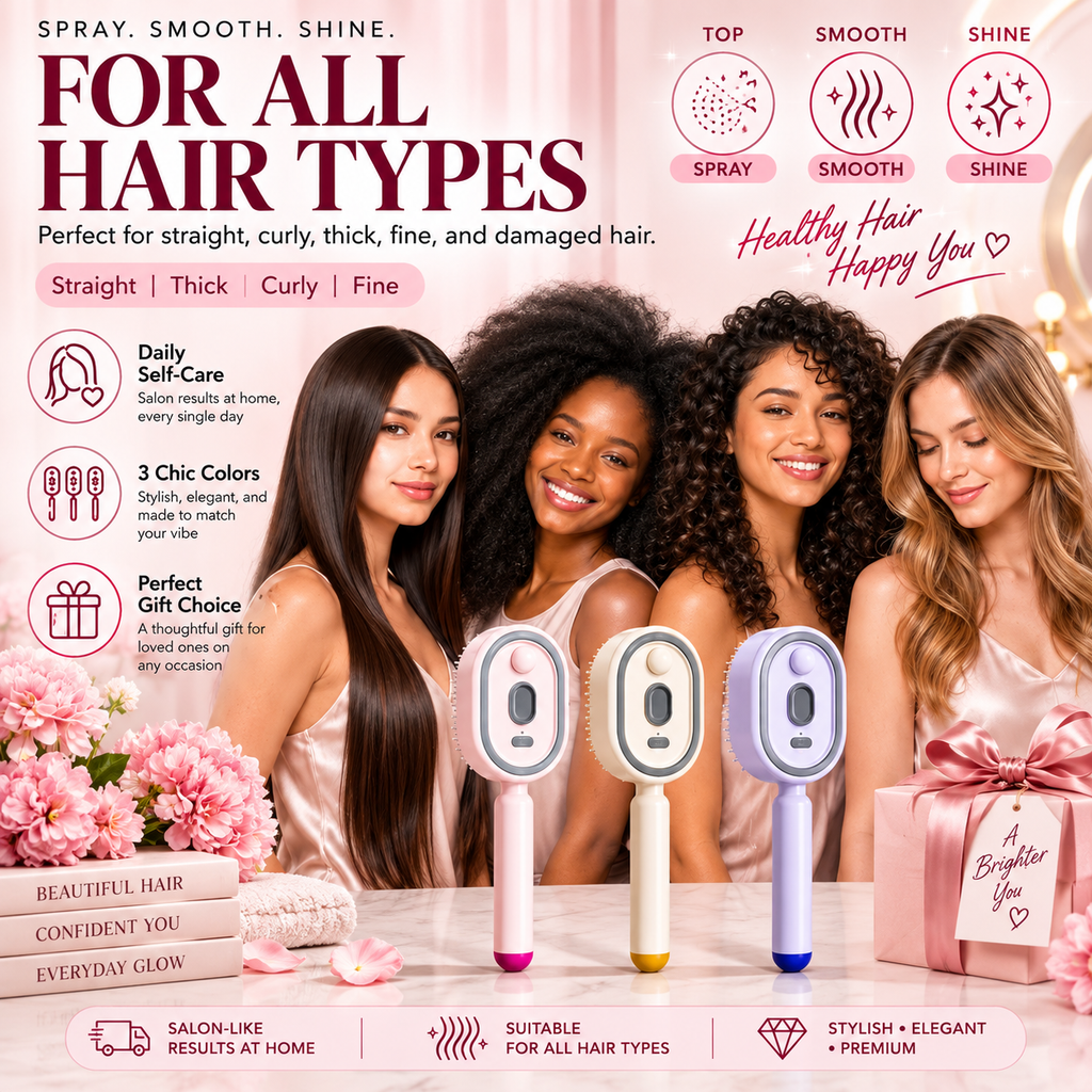 HomeAura 3-in-1 Scalp Spa Comb