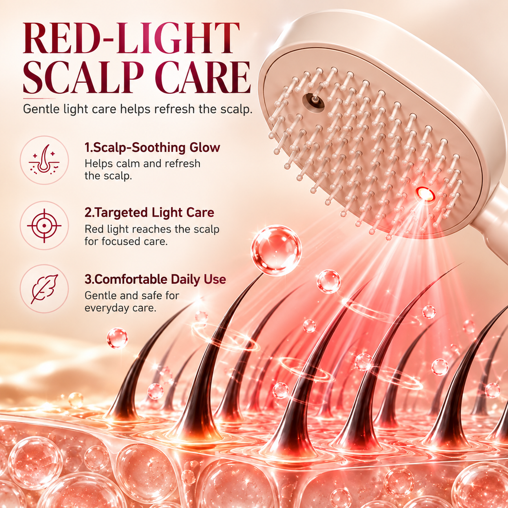 HomeAura 3-in-1 Scalp Spa Comb